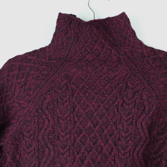 Vince Merino Cable Knit Turtleneck Sweater - Picture 9 of 13